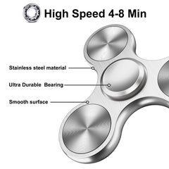 Isapral fidget spinner with stainless bearing demonstrates fast spins for focus sessions.
