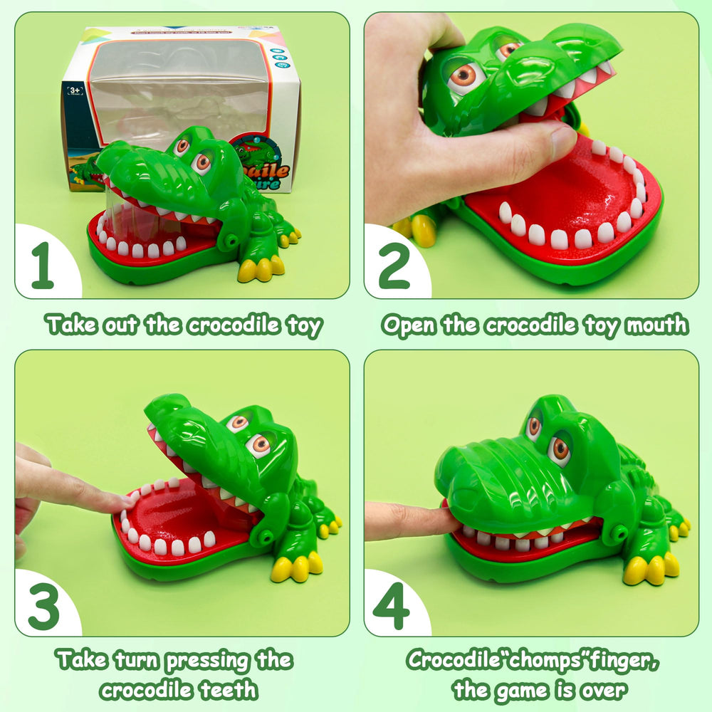iShyan crocodile teeth toy bite action sparks giggles during interactive play