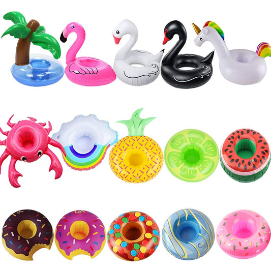 iShyan inflatable drink holder flamingo shape keeps drinks afloat at pool parties