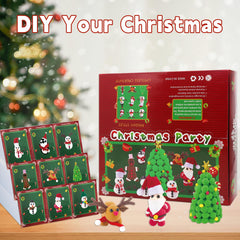 ISKIHO Penguins and elk set; colorful, durable clay for lasting holiday keepsakes.