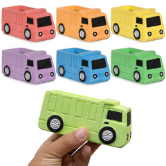 Isle of Whimsy assorted-color chalk dump trucks for imaginative outdoor art