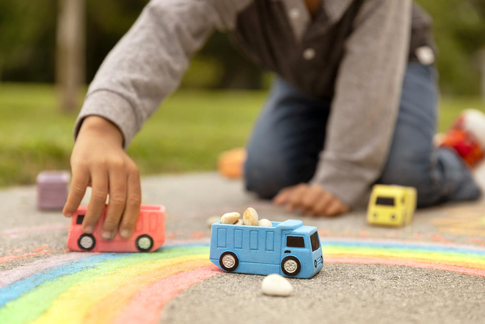 Isle of Whimsy individually wrapped chalk trucks ideal for party favors