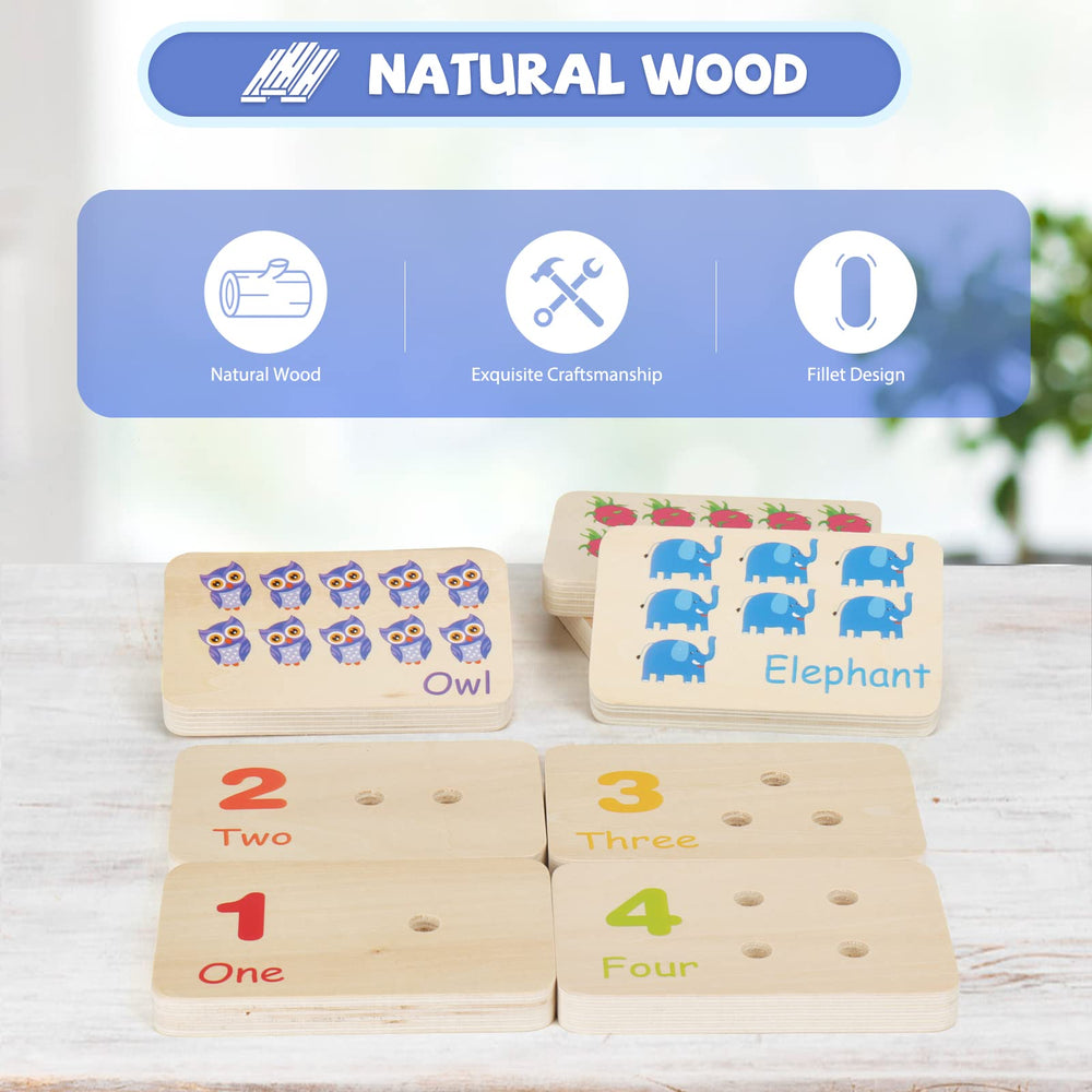 ISMETACU bright pegs on board emphasizing color sorting and pattern recognition
