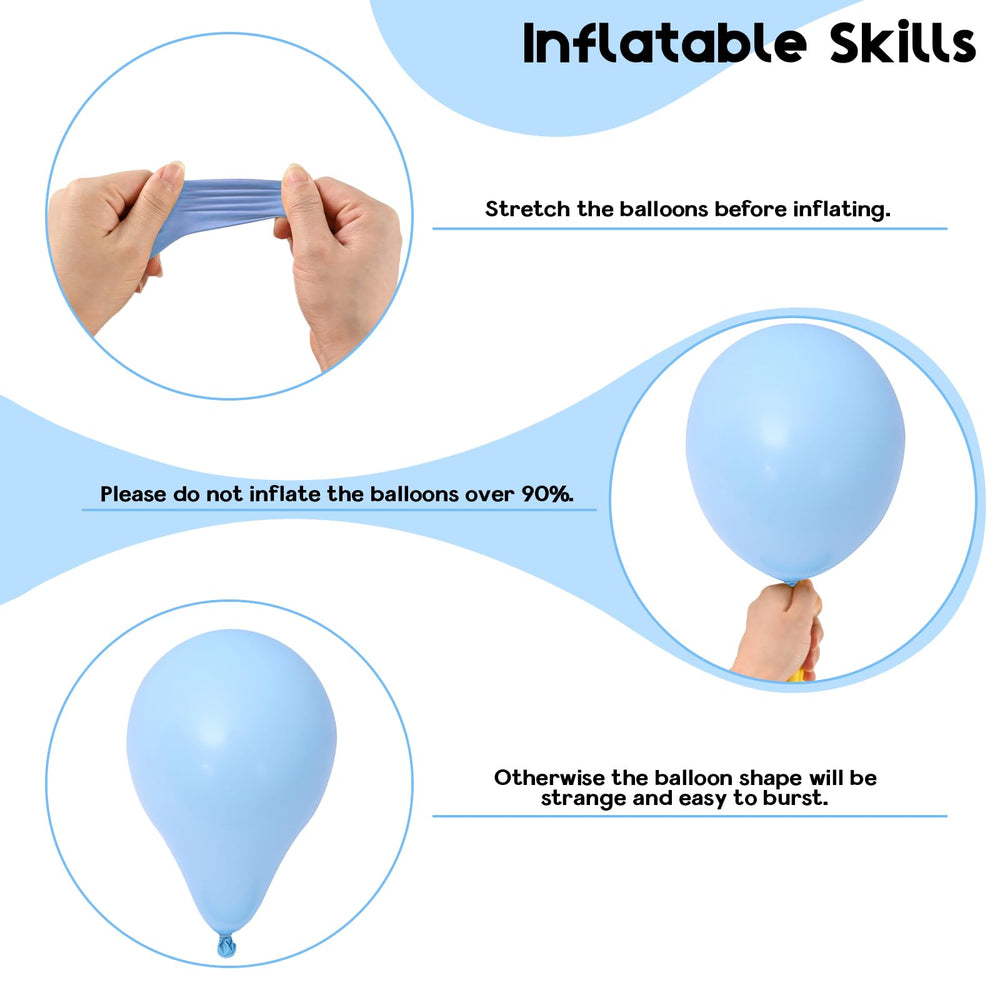 Isndare pearl white 12inch balloon adds elegant contrast