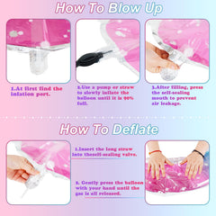 Isndare reusable number 7 balloon with self sealing valve allows easy reuse.