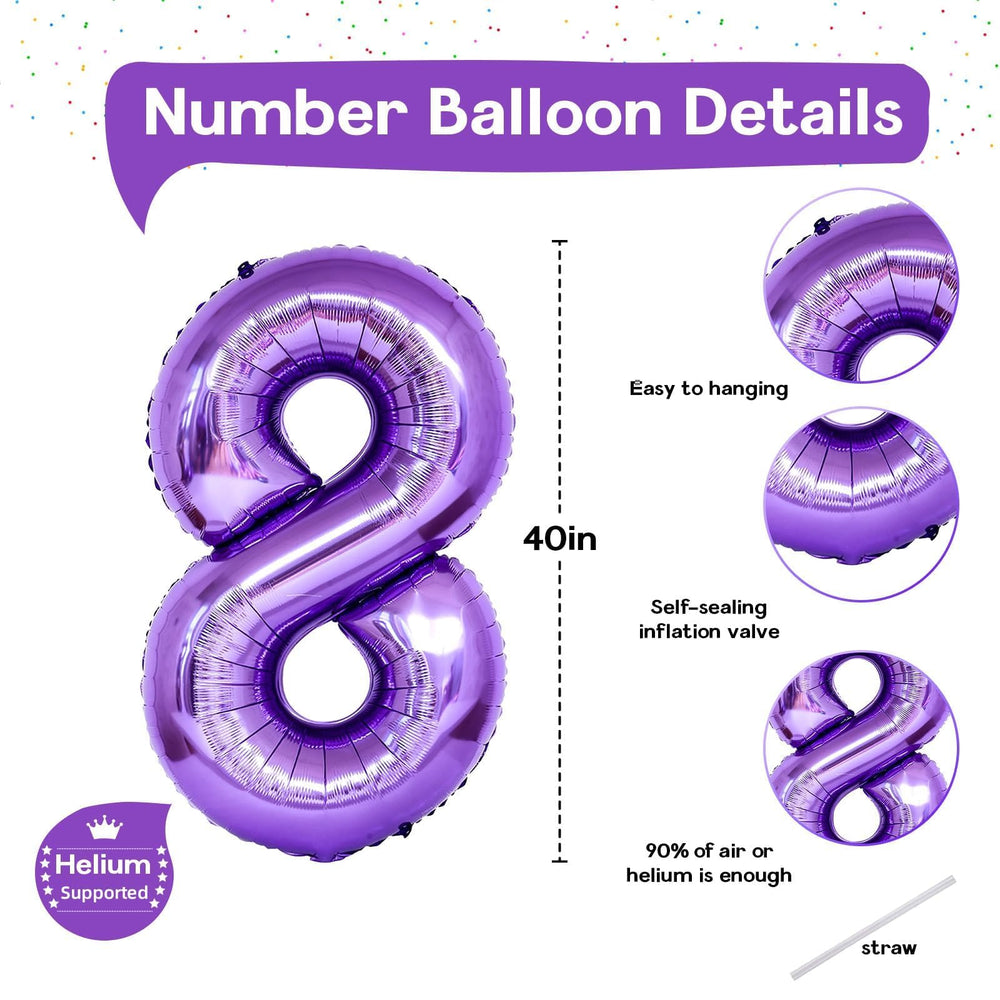 Isndare self-inflating 8-balloon for easy, fast decoration.