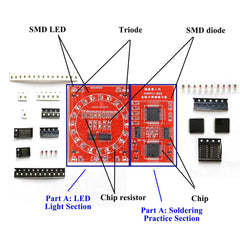 ISolderStore components organized on easy-to-follow PCB layout