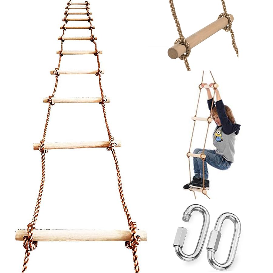 ISOP kids climb-ready ladder enabling active outdoor play