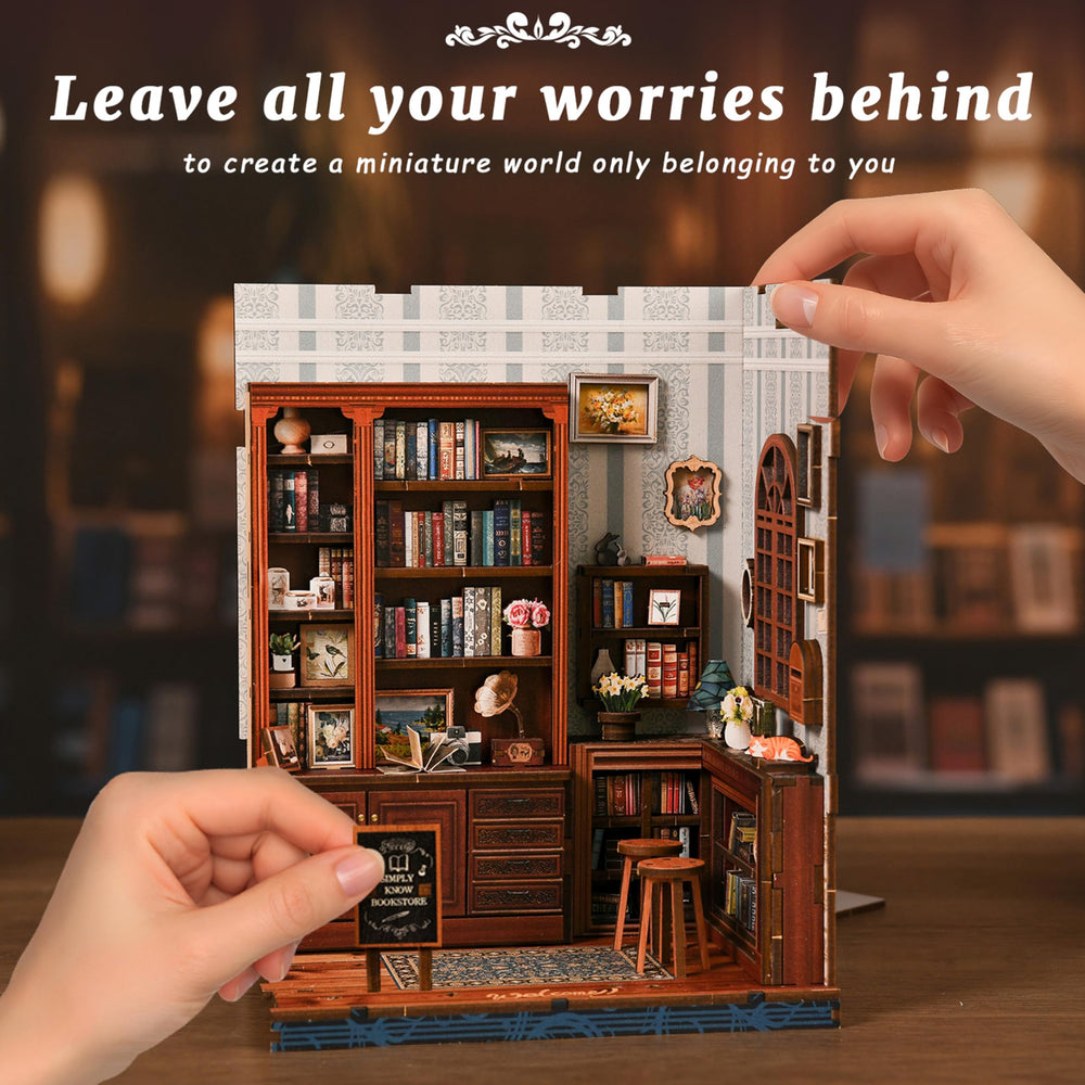 ISSEVE Book Nook Kit touch switch lighting creates ambient mood lighting