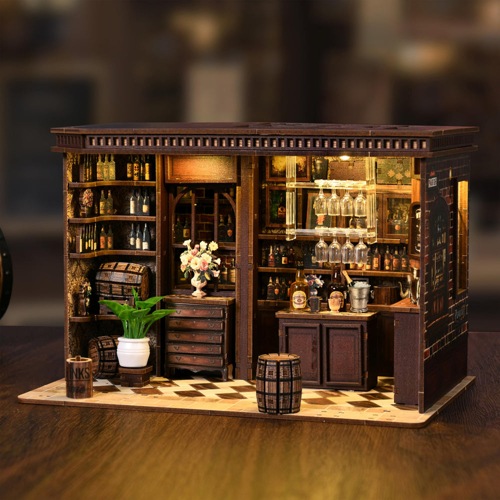 isseve 3d miniature house decor enhances bookshelves or desks