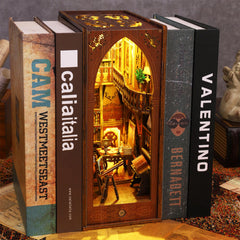 ISSEVE DIY Book Nook Kit interior view reveals detailed scenes sparking imagination