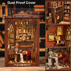 ISSEVE Miniature shelf and clock enhance realism in the diorama.