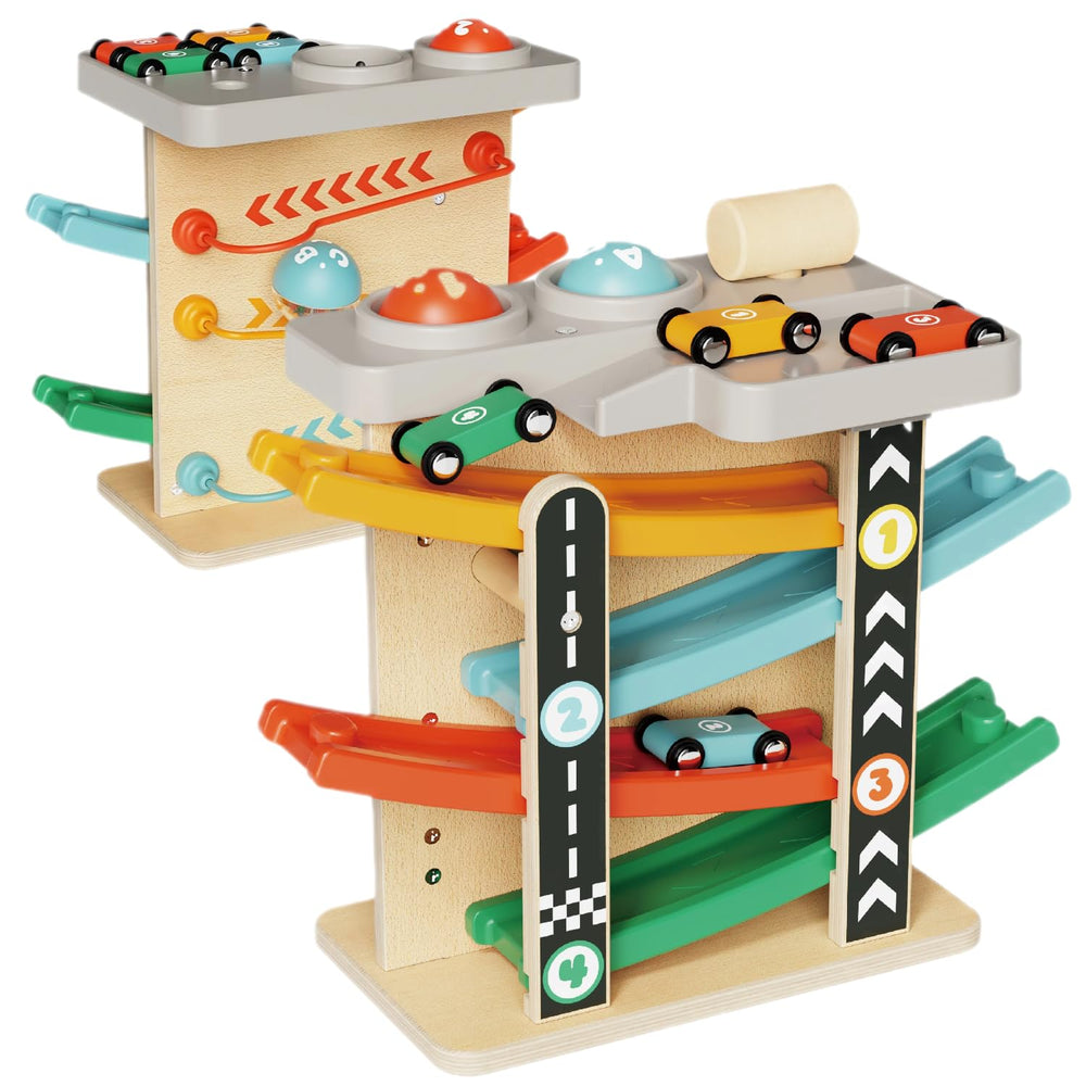 ITAINQ 2in1 ball station with rainbow ramp boosts exploration and fine motor skills.