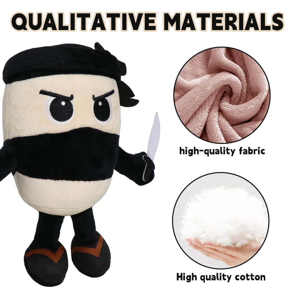 Italian Brainrot Plush face detail with friendly expression