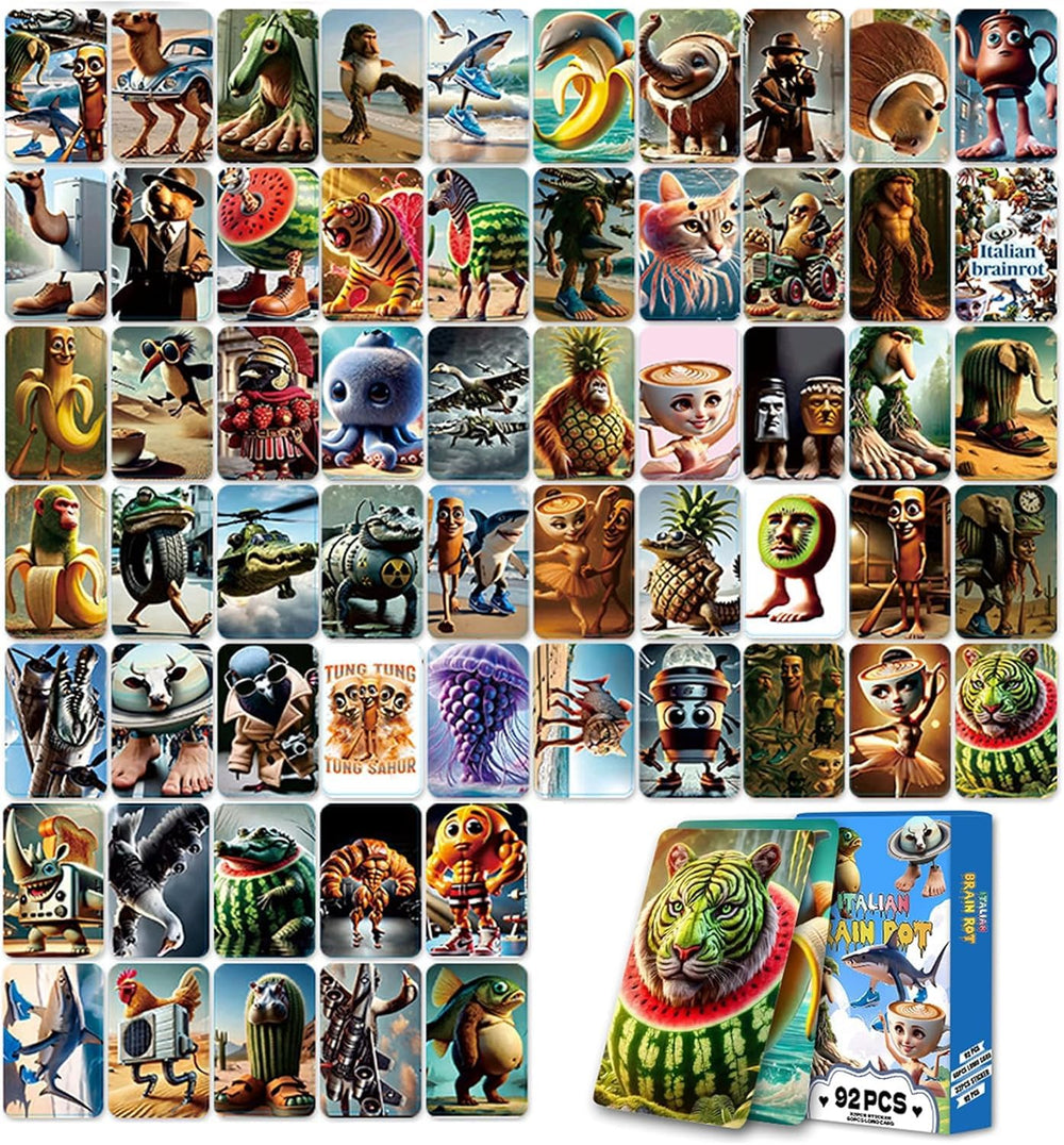 Italian Rot Cards pack featuring Tralalero Tralala for collection and on-the-go play