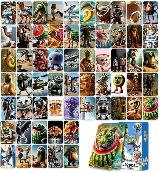 Italian Rot Cards pack featuring Tralalero Tralala for collection and on-the-go play