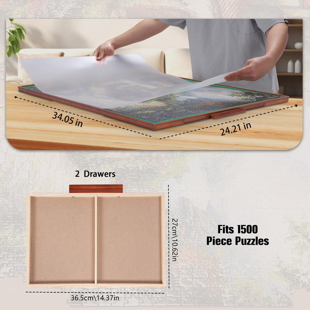 Sturdy hardwood construction resists warping for long-term use.