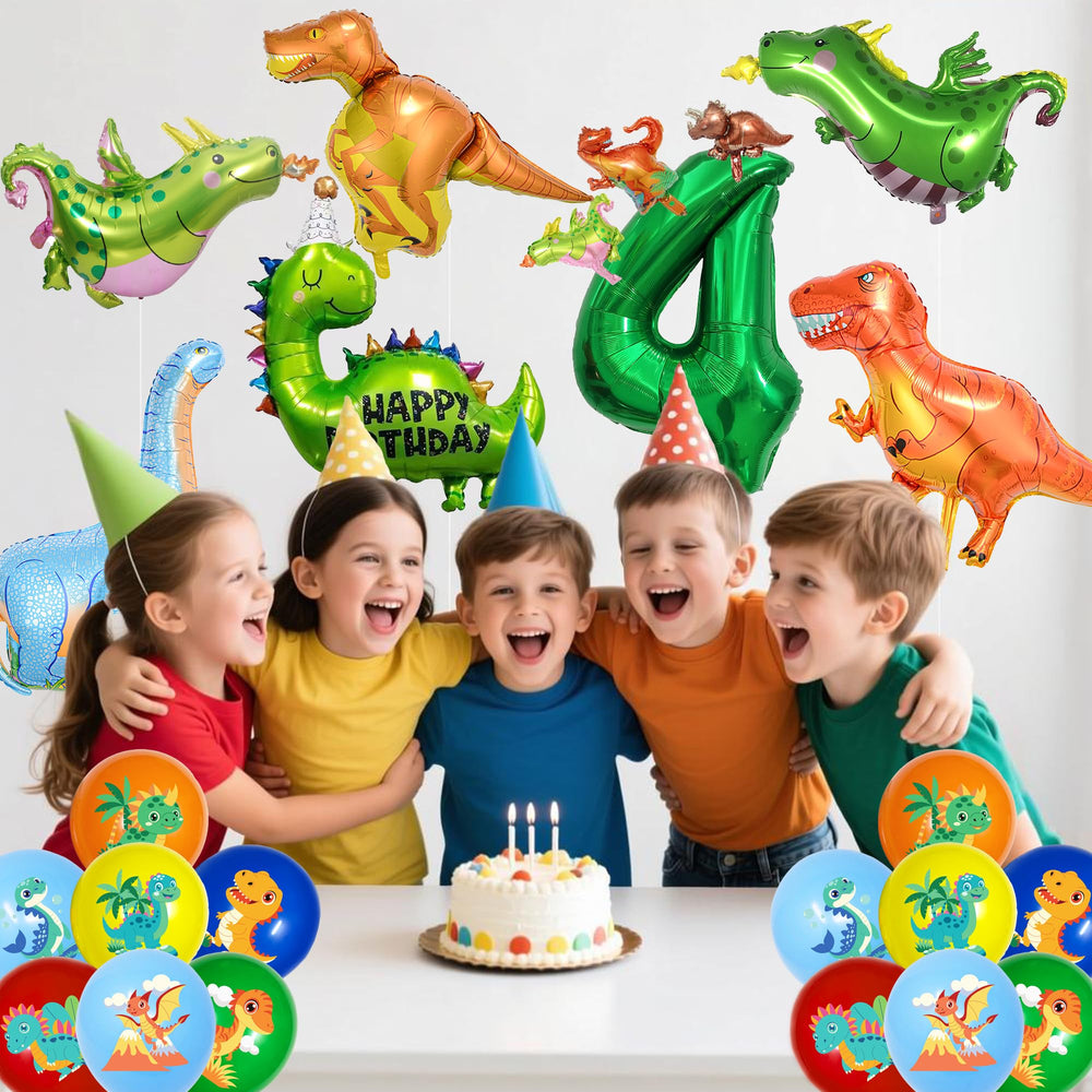 ITHKIRHO 14 pack latex dinosaur balloons brighten celebrations
