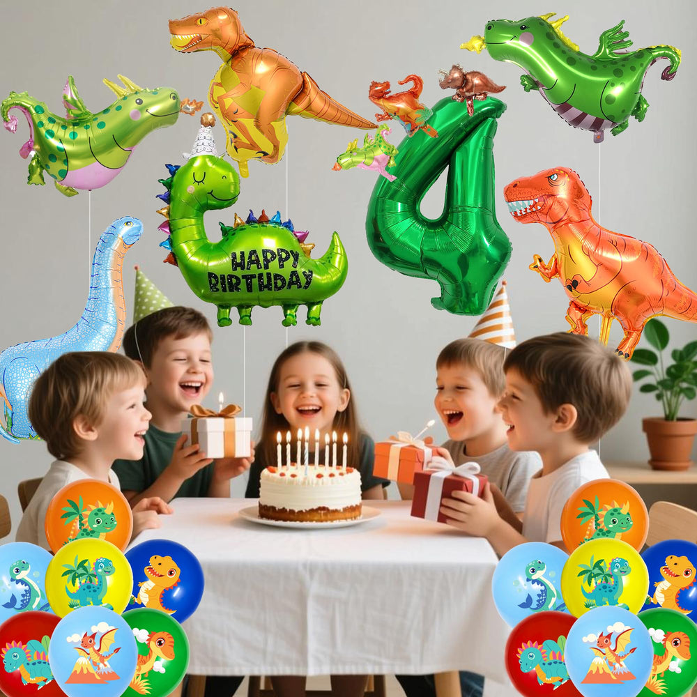 ITHKIRHO mini dragon dinosaur balloons playful party accents