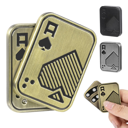 Itokey fidget slider with ace of spade pattern promotes focused use.