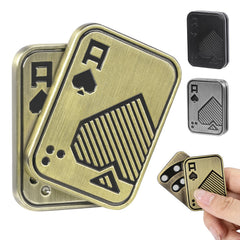 Itokey fidget slider with ace of spade pattern promotes focused use.