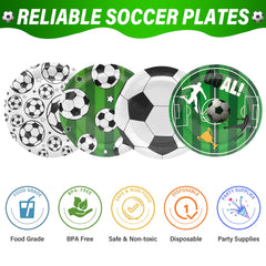ITTEBISS 48-pack disposable plates simplify party cleanup after snacks