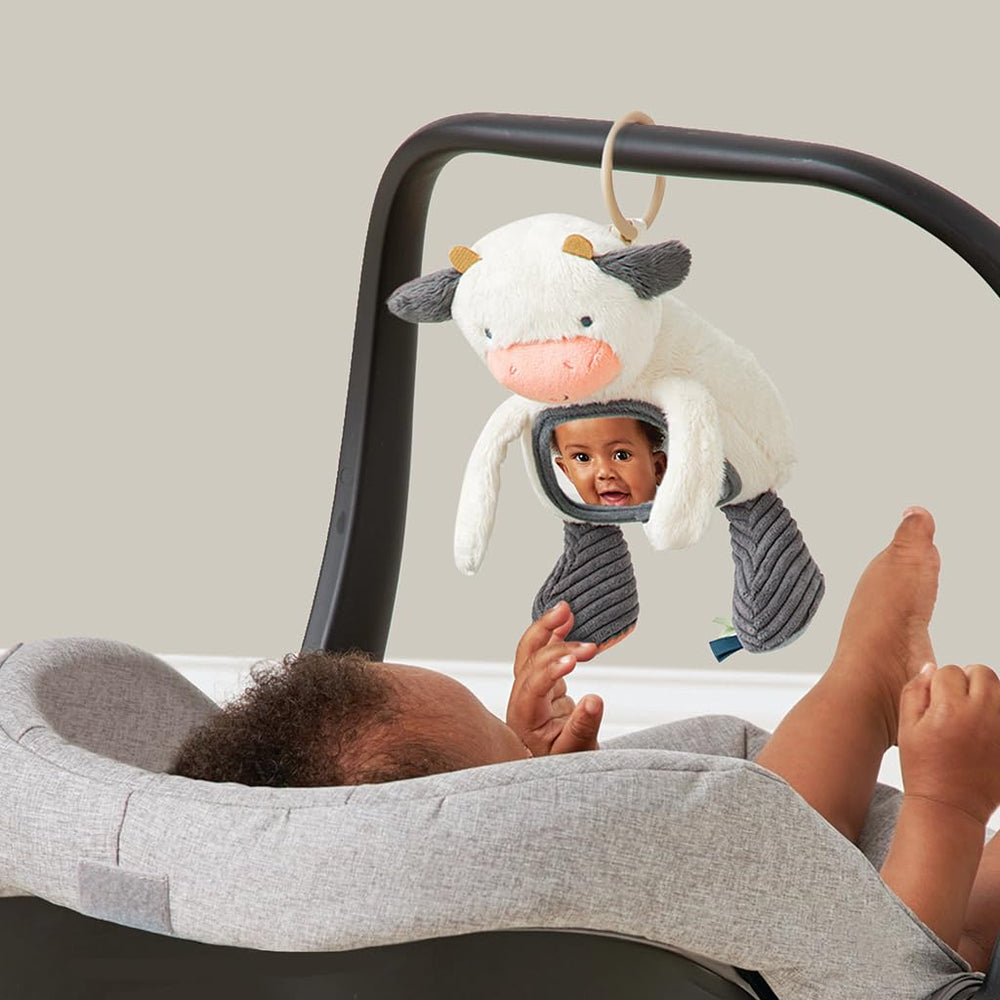Itzy Ritzy tummy time mirror encourages visual exploration