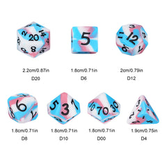 IUSTIDIE 7-piece-dnd-dice-set includes all essential dice for RPG sessions.
