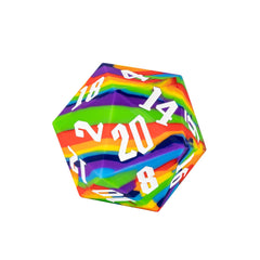 IUSTIDIE heavy D20 weighs about 0.27 lb for substantial rolls.