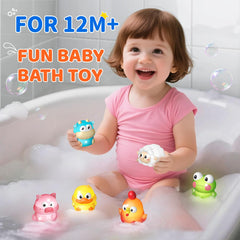 iValea glow bath toy sheep lights up to spark imaginative play