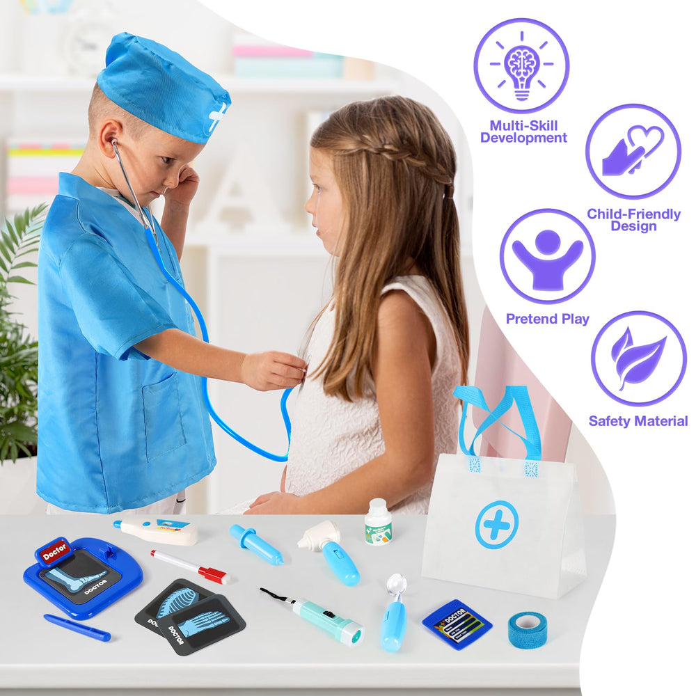 IVENRXIU doctor kit storage bag keeps toys organized and portable