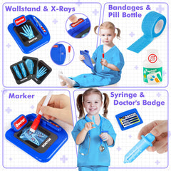 IVENRXIU doctor kit oral mirror supports patient examinations in pretend play