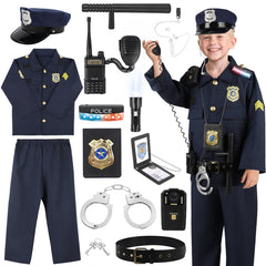 IVENRXIU police costume uniform for immersive pretend play adventure