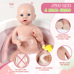 IVITA feeding set and birth certificate included for gifting and pretend play