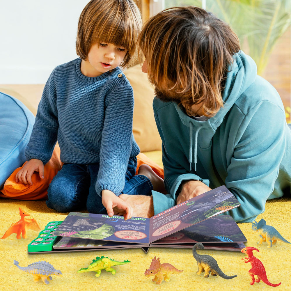 IVOXEX colorful dinosaur illustrations: vibrant visuals that captivate kids during learning.