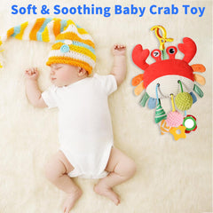 Ivrmtal Crab texture-rich pom-poms and textures support sensory exploration.
