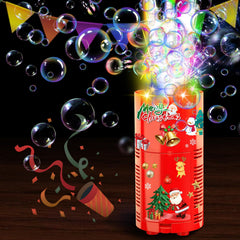 Ivtivfu Fireworks Bubble Machine side view shows portable, lightweight design for easy transport.