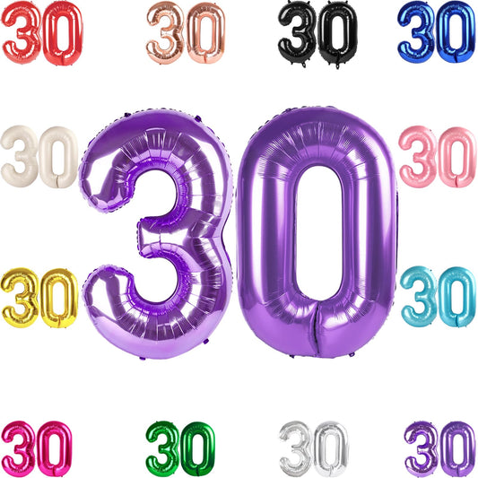 IWERP 30 balloon 40 inch purple creates a dramatic centerpiece for celebrations and photos.