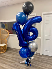 IWERP 40-Inch Night Blue Number 9 Balloon with versatile inflation for imagery and staging.