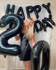 IWERP black 20 balloon for hanging wall display