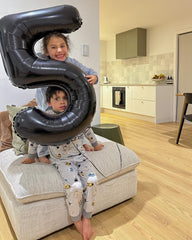 IWERP black number 5 balloon 40-inch self-sealing valve for quick setup