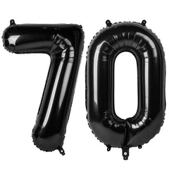 IWERP black 70-number balloon 40-inch creates a bold photo backdrop.