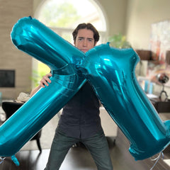 IWERP blue-themed birthday decorations pair well with other numbers for custom greetings.