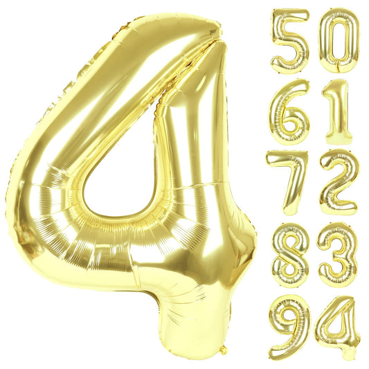 IWERP Champagne Gold 4 Balloon front view for a striking photo backdrop.