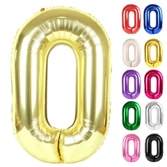 IWERP Champagne Gold 40-inch 0 balloon creates a striking milestone backdrop.
