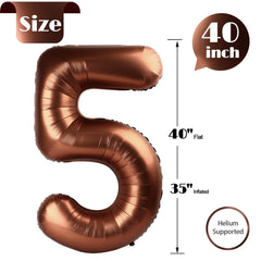 IWERP coffee brown finish balloon adds a luxurious warm tone to events and backdrops.