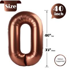 IWERP coffee brown number 0 balloon suits men and women celebrations