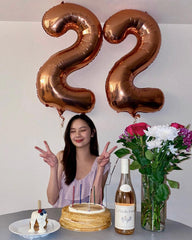 IWERP Coffee Brown Number 9 balloon is durable for lasting party decor.