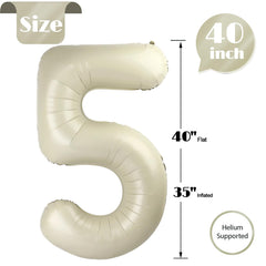 IWERP Cream 5 Balloon close-up shows the durable cream finish.