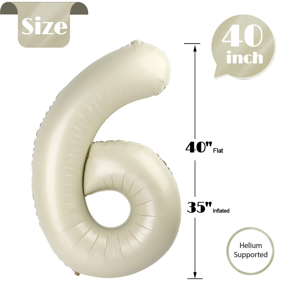 IWERP cream-6-balloon serves as a versatile prop for photos and cake tables.